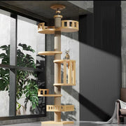 Extra Tall Solid Wood Sisal Scratcher for American Shorthairs