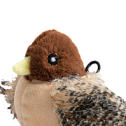 Interactive Chirping Bird Cat Toy Pet Simulation Bird Touch Voice Doll Interactive Cat Rechargeable Lifelike Bird Plush Toy